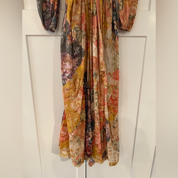 ZIMMERMANN NWT PATTIE PATCHWORK LONG DRESS SIZE 0 - Picture 4 of 11